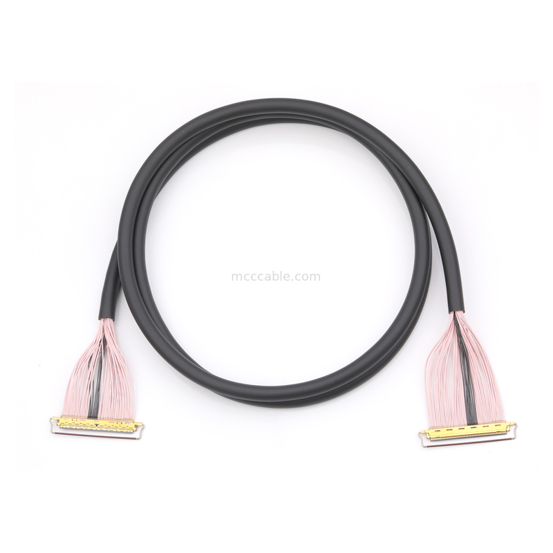 Kabel mikro-koaksjalny o szerokości 50 pinów, 0,4 mm, osłonięty, do szybkiej transmisji danych