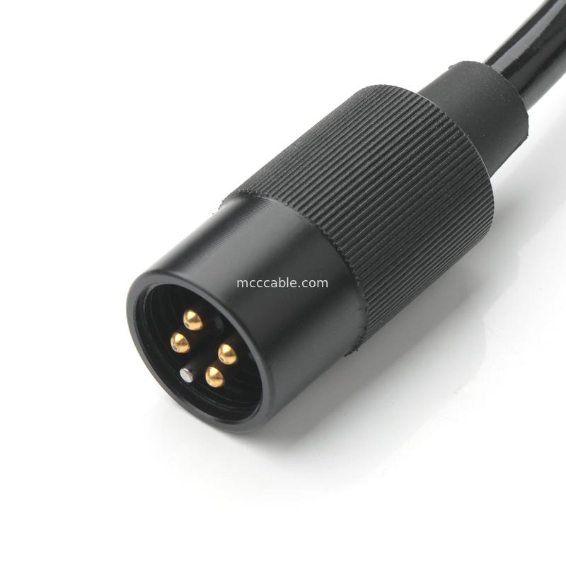 Zestaw kabli zasilania 4-rodzinnego z podłączeniem 2-pin 600V 125°C z rurą skurcza cieplnego