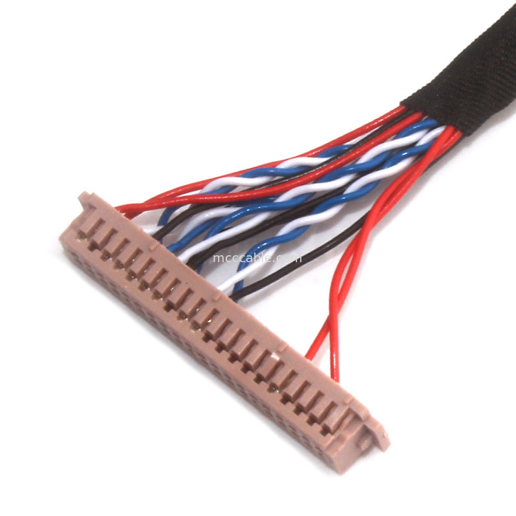 Zespoły kabli UL Micro Coax, kabel JAE  Lvds 30-pinowy Fi X30 do Df13 30ds 1,25c