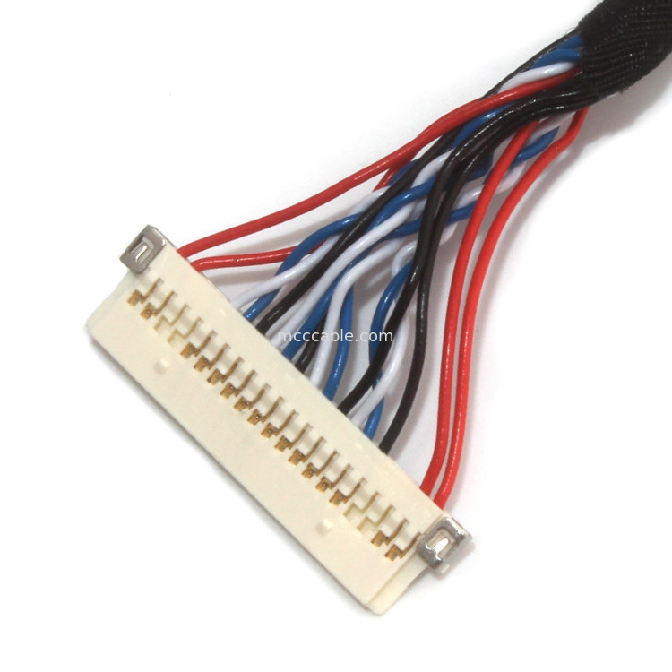 Zespoły kabli UL Micro Coax, kabel JAE  Lvds 30-pinowy Fi X30 do Df13 30ds 1,25c