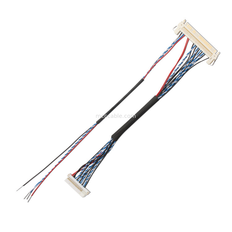 Niestandardowa wiązka przewodów FI S20S 20-stykowy, 1,25 mm skok JAE Display Lvds Cable