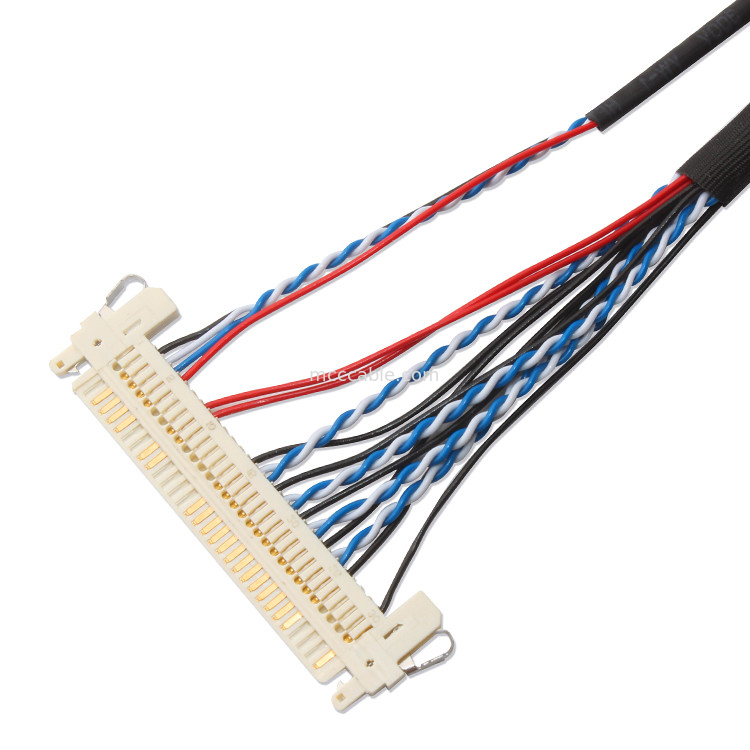 Niestandardowa wiązka przewodów FI S20S 20-stykowy, 1,25 mm skok JAE Display Lvds Cable