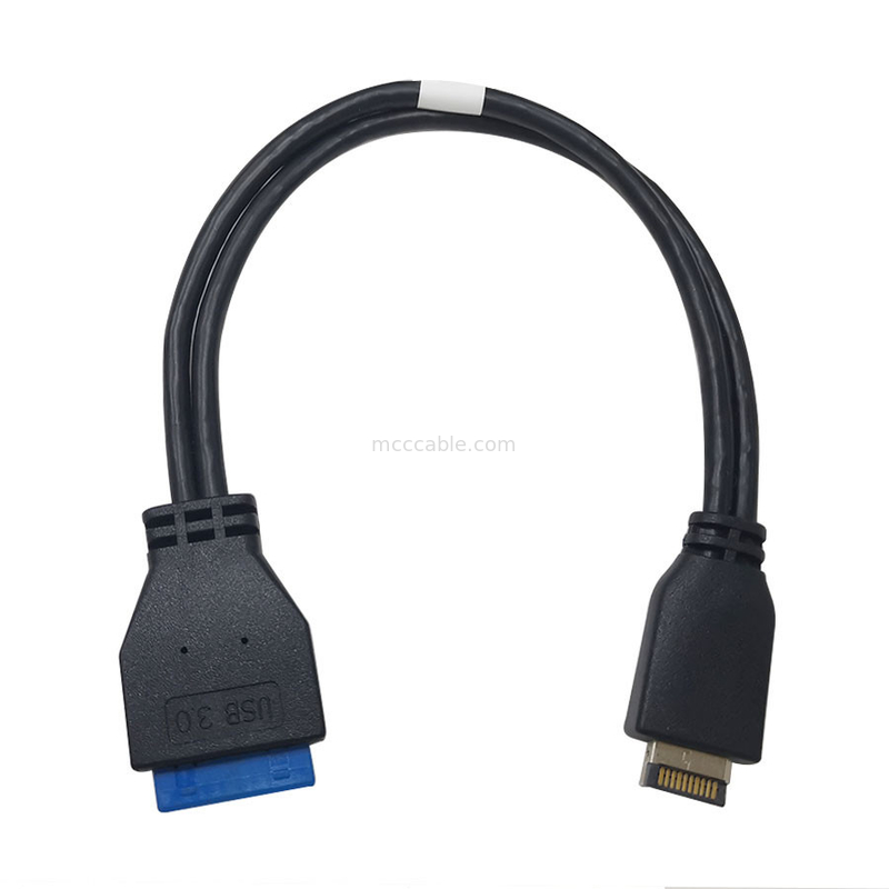 Niestandardowe 9,5-calowe złącze USB 3.2 Gen 20 Pin do gniazda USB 3.2 Gen Żeńskie męskie wiązki przewodów przedniego panelu