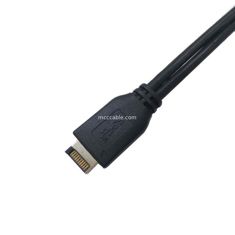 Niestandardowe 9,5-calowe złącze USB 3.2 Gen 20 Pin do gniazda USB 3.2 Gen Żeńskie męskie wiązki przewodów przedniego panelu