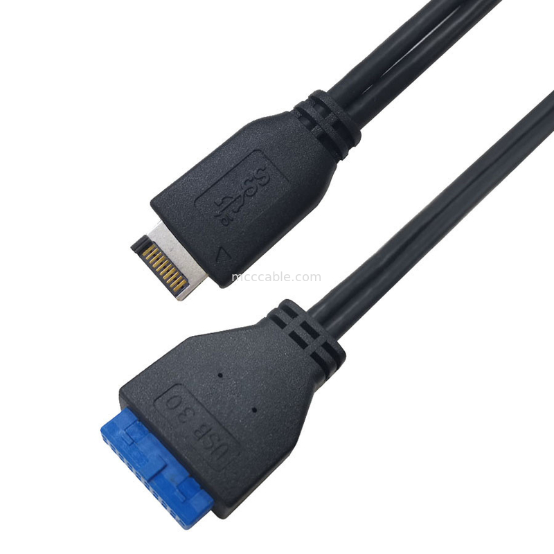 Niestandardowe 9,5-calowe złącze USB 3.2 Gen 20 Pin do gniazda USB 3.2 Gen Żeńskie męskie wiązki przewodów przedniego panelu