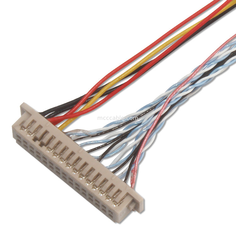1.25mm 0.5mm Lvds Kabel koaksjalny Df13 30ds 1.25 Do 20453-240T-03 0,5mm rozpiętość