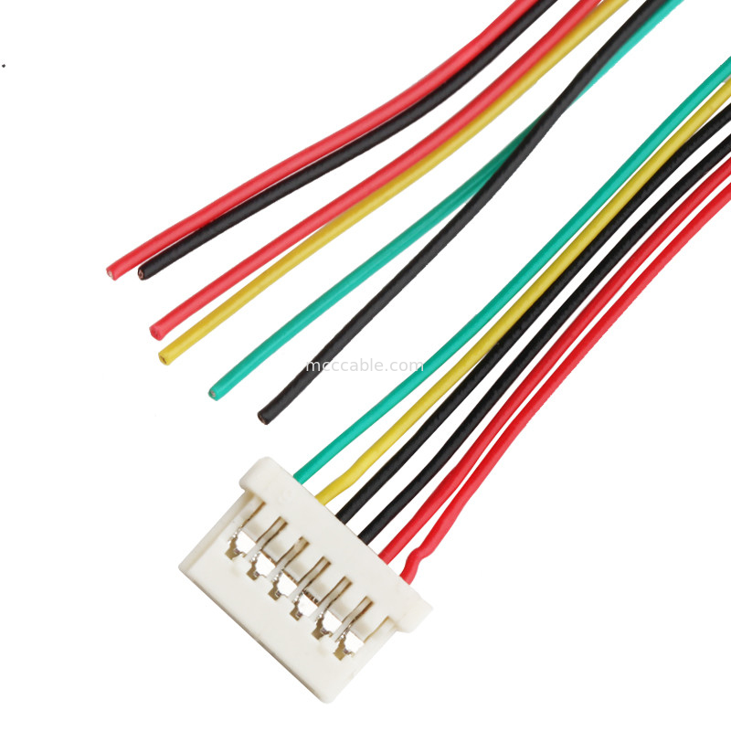 6DS 1,25 mm Pitch  DF14 Lvds Zespół kabla Zaciskanie 6-stykowe złącze wyświetlacza lvds