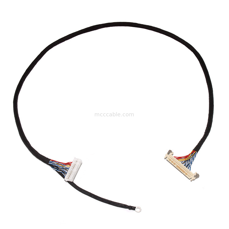 Dostosowanie długości 2,0 mm Grywa Lvds Kabel 30 pin  DF11-24DS-2C Do FI-X3OHL OEM / ODM