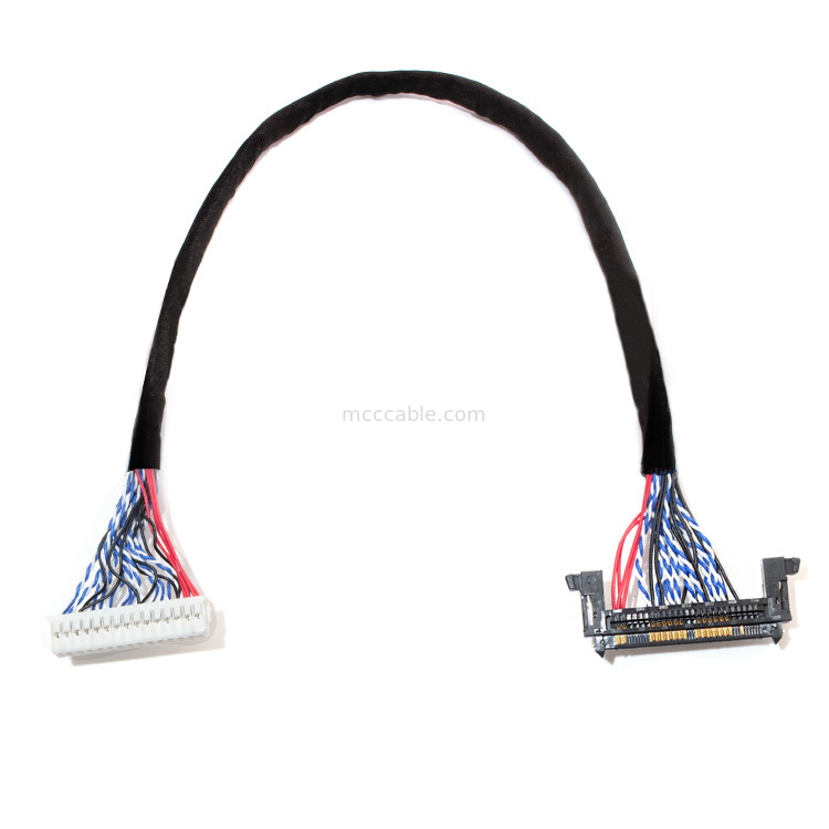 Zespół kabla 26AWG Lcd LVDS Rozstaw 1,0 mm JAE Fix-30ssl-Hf do  Df13 EDP