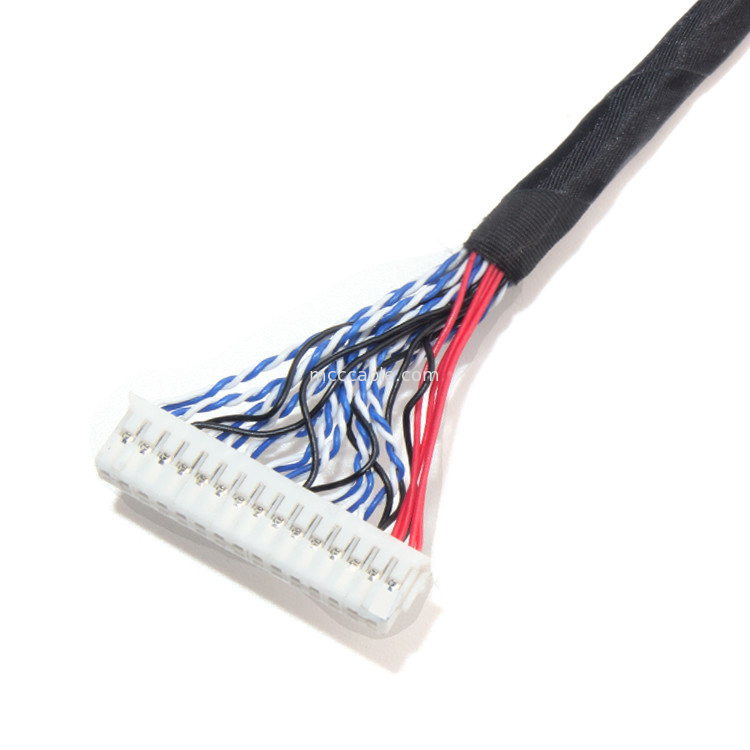 Zespół kabla 26AWG Lcd LVDS Rozstaw 1,0 mm JAE Fix-30ssl-Hf do  Df13 EDP