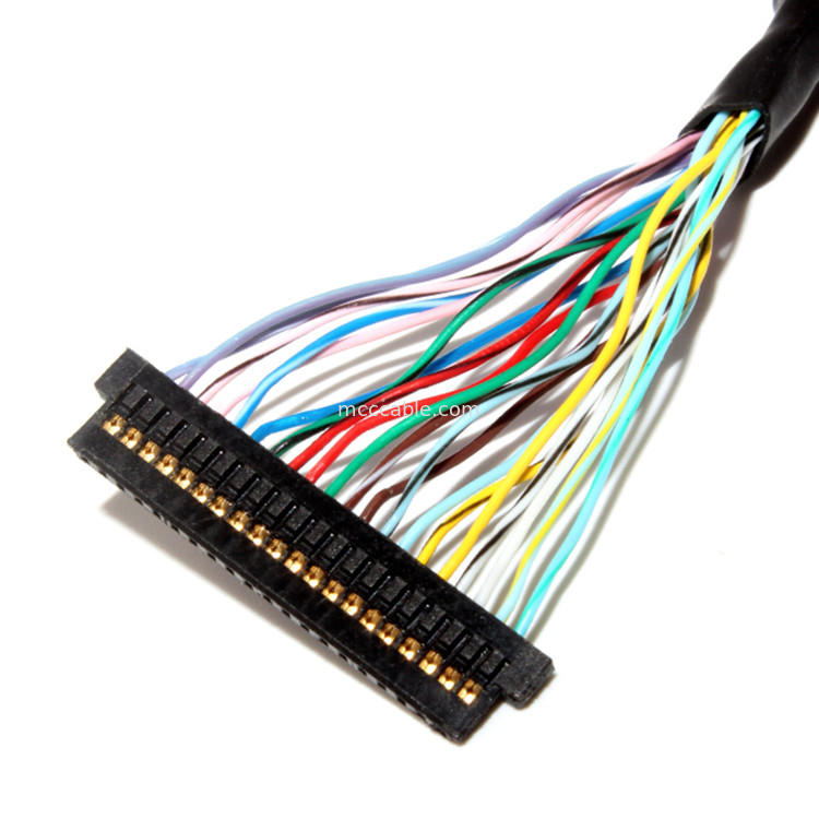 Złącze LCD Zespół kabla LVDS Rozstaw 1,0 mm 32AWG  DF13-20DS-1,25C