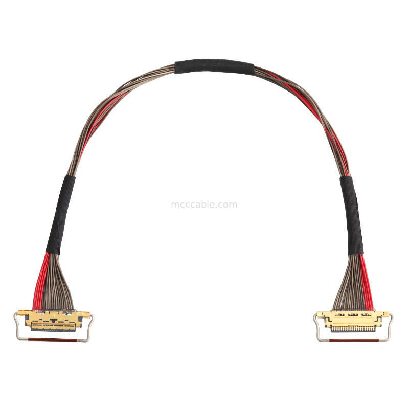 UL EDP LVDS Kabel koaksjalny 0,4 mm Pitch 20633-220T-01S 20 Pin Długość niestandardowa