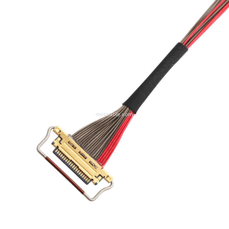 UL EDP LVDS Kabel koaksjalny 0,4 mm Pitch 20633-220T-01S 20 Pin Długość niestandardowa