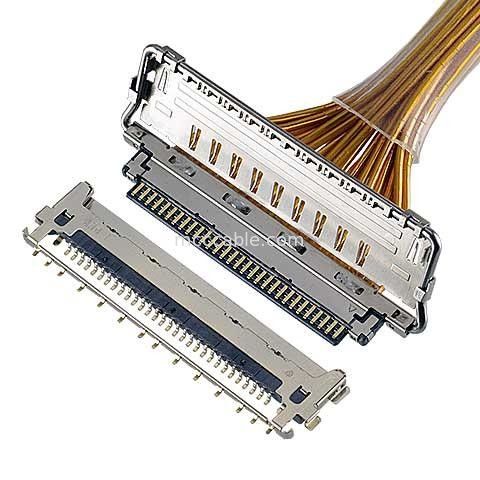 VS II 20846-020T 030T 040T 0,5 mm pasmo, łącznik mikro-koaksjalny typu parzenia poziomego