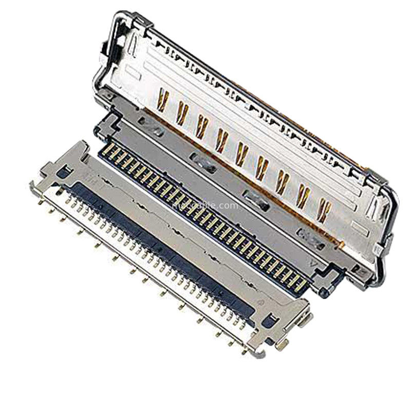 VS II 20846-020T 030T 040T 0,5 mm pasmo, łącznik mikro-koaksjalny typu parzenia poziomego