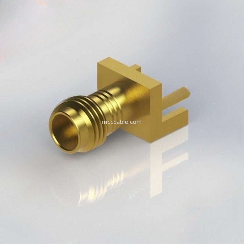 Złącze kabla koncentrycznego RF 3,5 mm żeńskie do płytki PCB Montaż krawędzi RF 34GHz