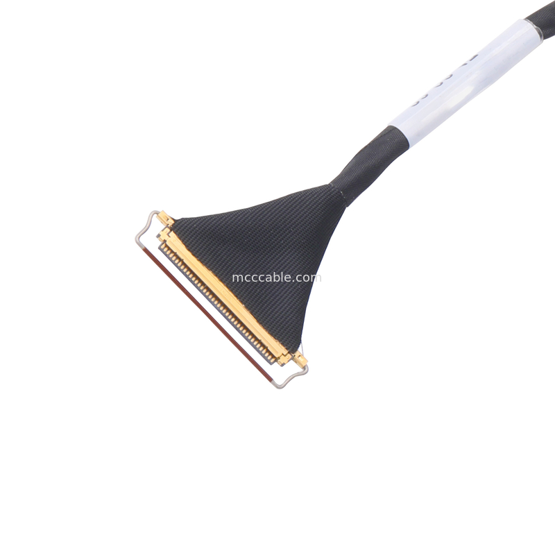 Niestandardowy 40-pinowy kabel Lvds Kabel 0,5 mm Pitch LCD Lvds Poziome złącze mikro-koncentryczne