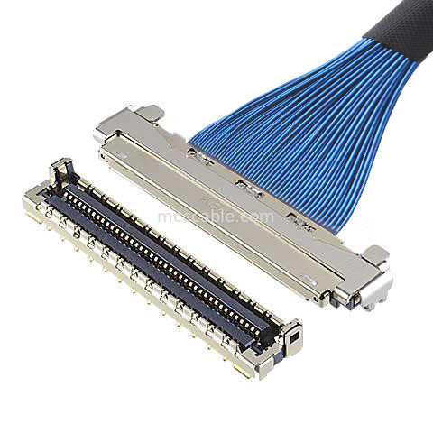 MICRO COAX CABLE 30P 20878-030T-01 Mikro-koaksjalny kabel LVDS z osłoną elektromagnetyczną i mechanicznym blokowaniem