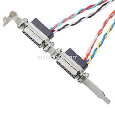 2-parowy kabel Lvds Złącze Db15 żeńskie 15-pinowe 205205-2 Elektryczne do 40-pinowego