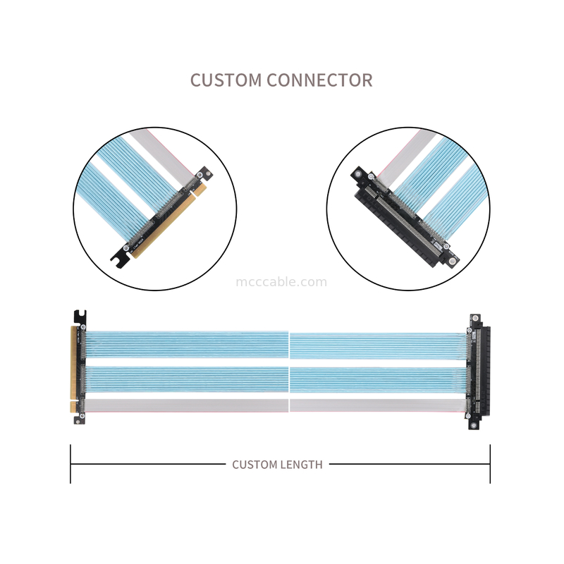 PCB Ekstremalnie cienkie kable koaksialne PCIE Grafika Komputer grafika karty rozszerzenia adapter kable