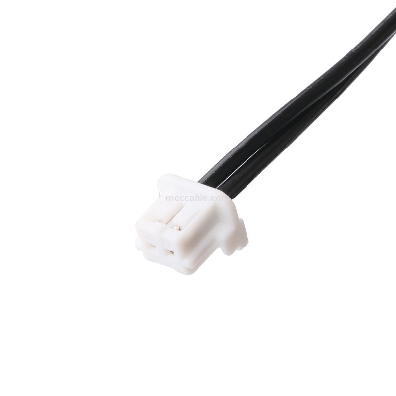 Wtyczka prądu stałego 2.1 * 5,5 mm Typ lutownicy PVC Wzór formowanie 90 kąt do białego obudowy 2P MOLEX F