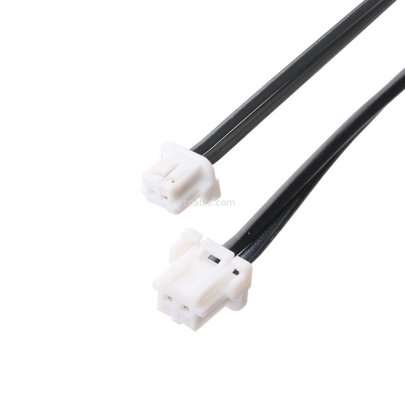 Wtyczka prądu stałego 2.1 * 5,5 mm Typ lutownicy PVC Wzór formowanie 90 kąt do białego obudowy 2P MOLEX F