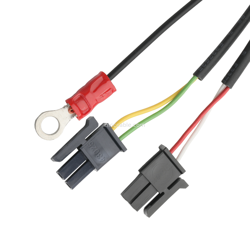 LVDS CABLE HSG 43025-0600 Picth 3.0mm MX do HSG 43025-0200 i RV1.25-4 złącza OEM/ODM długość kabla