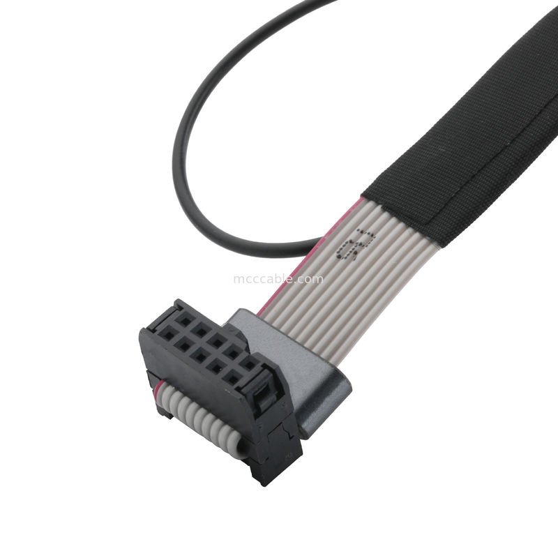 IDC FC-10P i TER M4 rozpiętość 1,27 mm Połącznik kablu naziemnego z przewodem obrotowym UL2651 28AWG kabel OEM / ODM