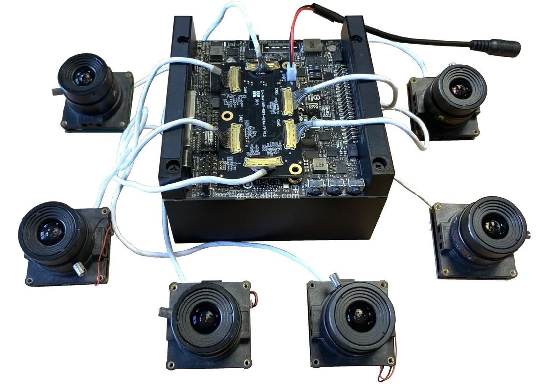 Micro Coax LI-JXAV-MIPI-ADPT-6CAM do LI-IMX290-MIPI-M12 FAW-1233-03 Kabel Nvidia Camera Board And Design Camera Connecto