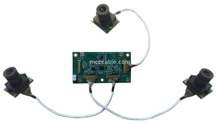 Micro Coax LI-JXAV-MIPI-ADPT-4CAM płyta kamery i łącznik kamery projektowej FAW-1233-02 kabel OEM/ODM