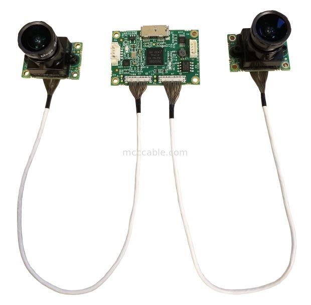 Micro Coax LI-JXAV-MIPI-ADPT-6CAM do LI-IMX290-MIPI-M12 FAW-1233-03 Kabel Nvidia Camera Board And Design Camera Connecto