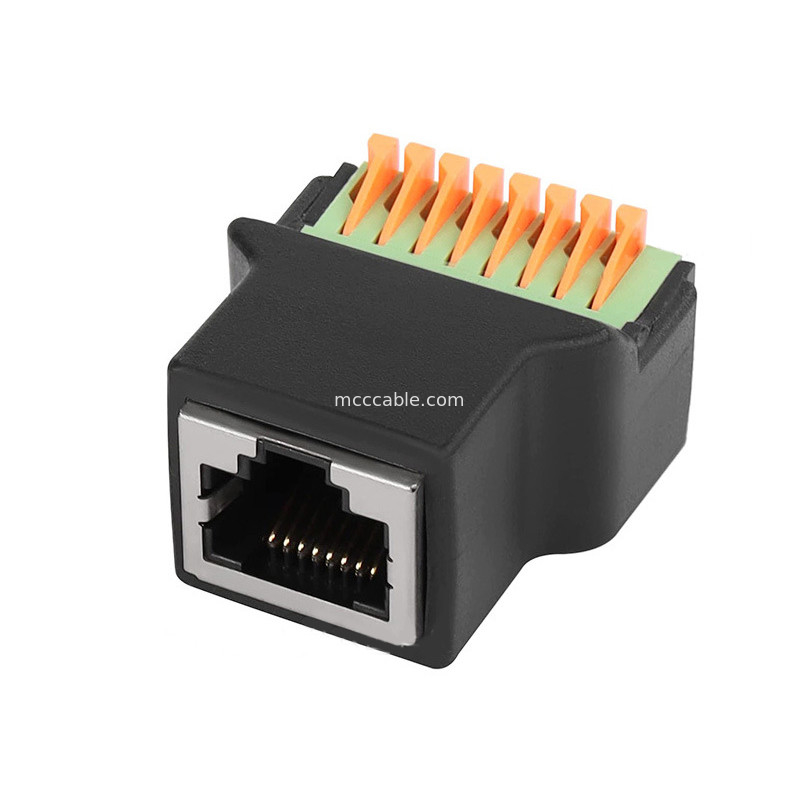 Protokół RJ45 do 8Pin Core Terminal szybkiego połączenia bez spawania