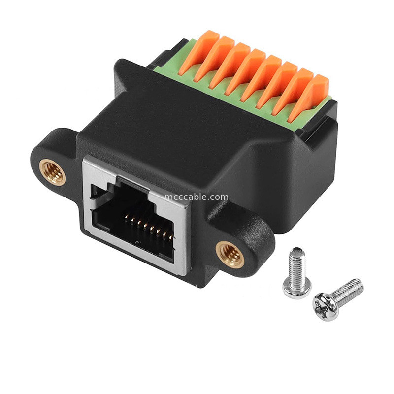Protokół RJ45 do 8Pin Core Terminal szybkiego połączenia bez spawania
