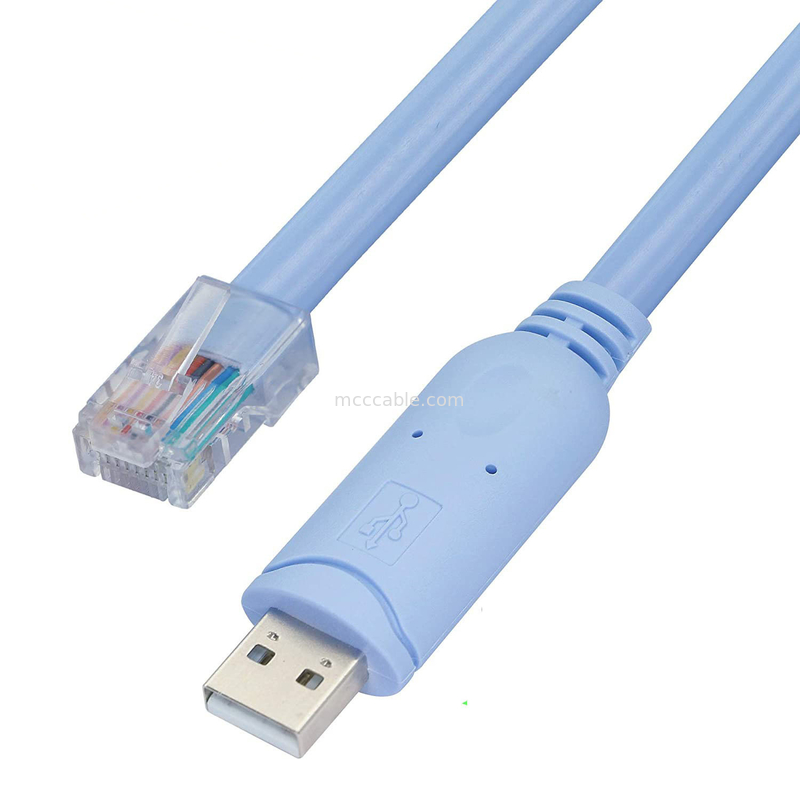 Industrial Custom Harness Connector USB do RJ45 do 8P8C Krystal Head do RS232 Serial Port Switch Control Cable