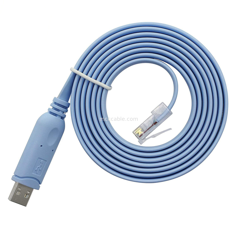 Industrial Custom Harness Connector USB do RJ45 do 8P8C Krystal Head do RS232 Serial Port Switch Control Cable