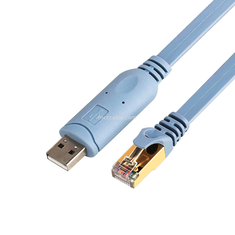 Industrial Custom Harness Connector USB do RJ45 do 8P8C Krystal Head do RS232 Serial Port Switch Control Cable