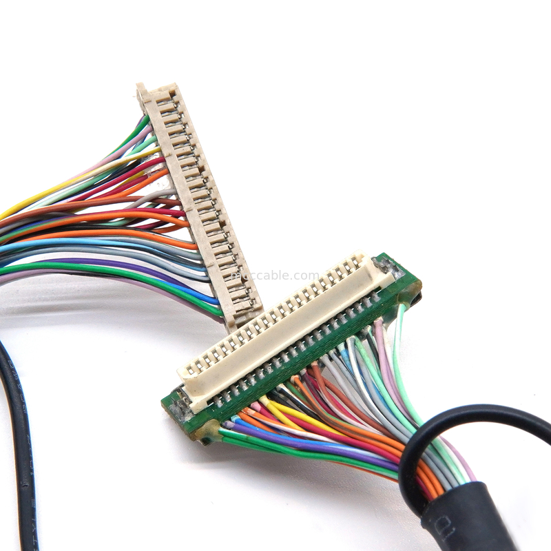 DF9 41P Przemysłowy przewód medyczny  DF9 41 Pin Screen Display Cable Female Hot Press Flat Connect