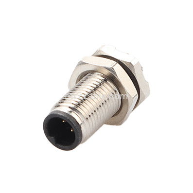 Połączenie okrągłe M5 kod-A wodoodporna seria Panel Flange PCB Męski gniazdo Wsparcie 3-rdzeniowe i 4-rdzeniowe dostosowanie IP67
