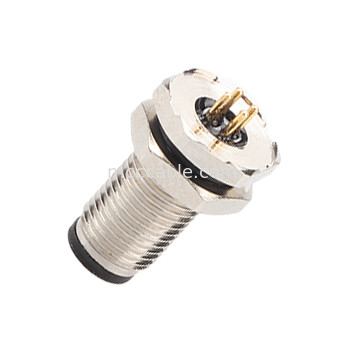 Połączenie okrągłe M5 kod-A wodoodporna seria Panel Flange PCB Męski gniazdo Wsparcie 3-rdzeniowe i 4-rdzeniowe dostosowanie IP67