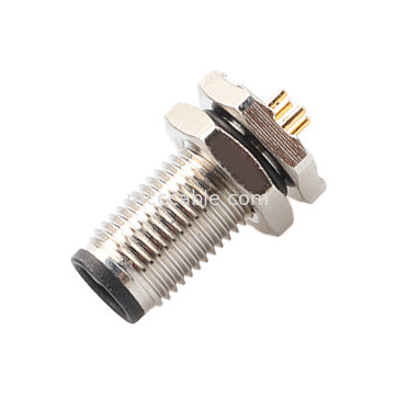 Połączenie okrągłe M5 kod-A wodoodporna seria Panel Flange PCB Męski gniazdo Wsparcie 3-rdzeniowe i 4-rdzeniowe dostosowanie IP67