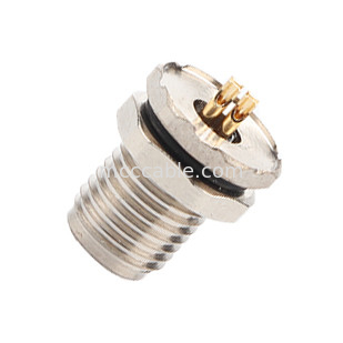 Przemysłowy okrągły wodoodporny złącze M5 Kod-A 4Pin Panel Flange PCB Kobieta gniazdo IP67