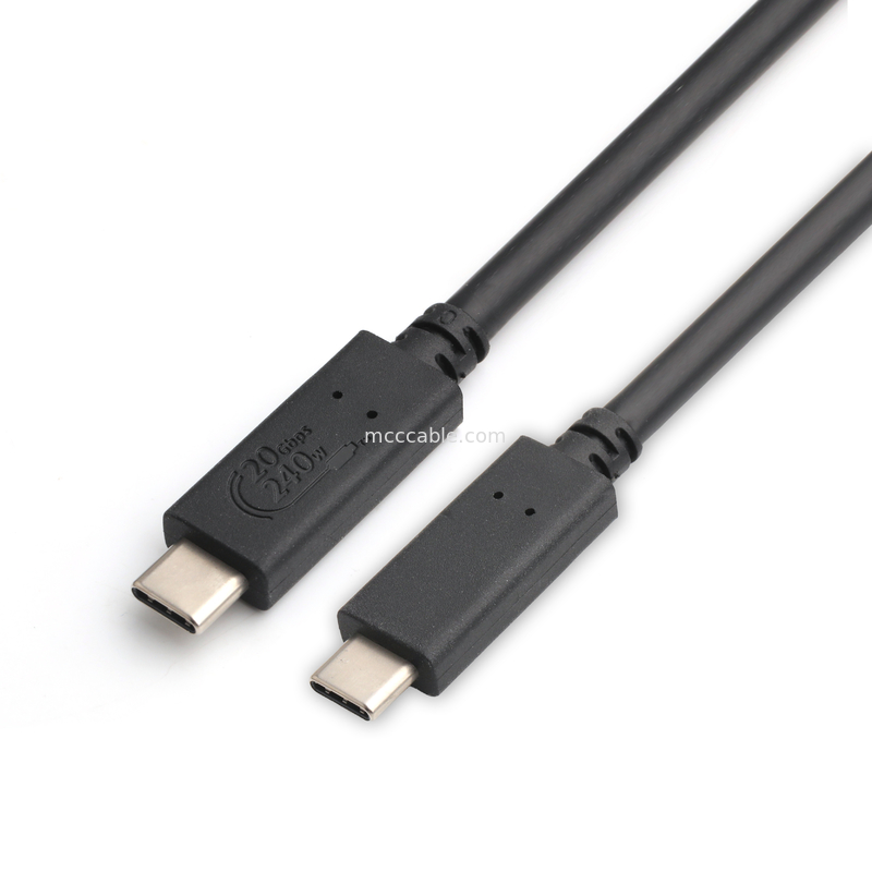 Kable USB4 8K 240W 20Gbps Kable USB4 klasy przemysłowej ultra wysoka prędkość transmisji super szybkie ładowanie