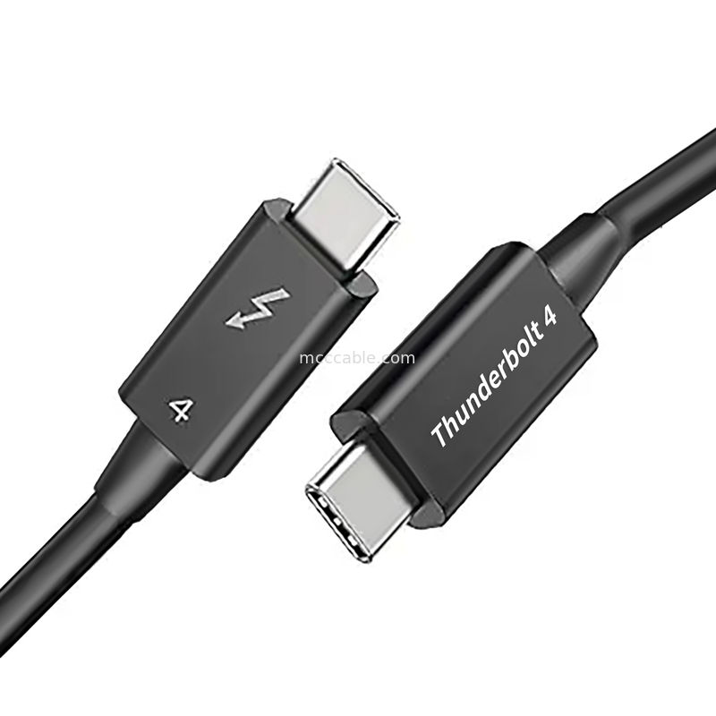 Thunderbolt 4 prędkości 40 Gbps, obsługuje podwójny wyświetlacz 4K lub pojedynczy 8K