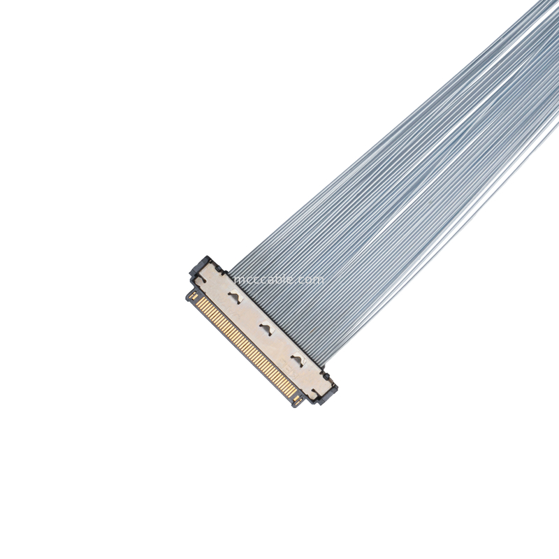 KEL XSL20-48S Kabel mikro-koaks, 0,25mm Pitch, 44AWG PFA, Dual UV Adhesive