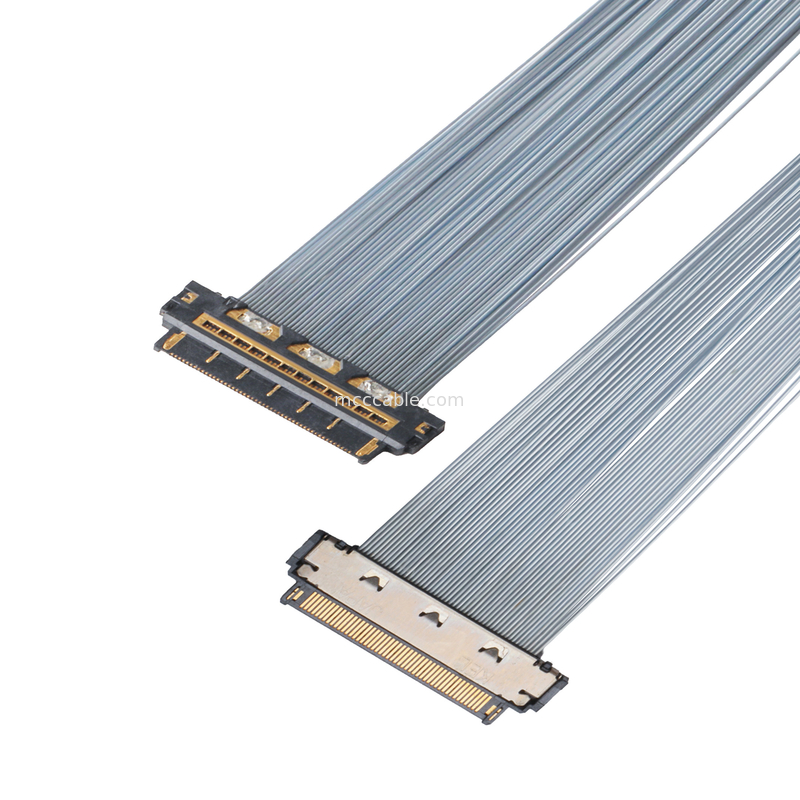 KEL XSL20-48S Kabel mikro-koaks, 0,25mm Pitch, 44AWG PFA, Dual UV Adhesive