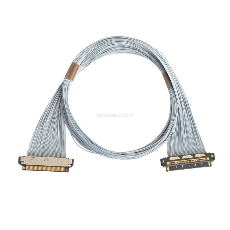 KEL XSL20-48S Kabel mikro-koaks, 0,25mm Pitch, 44AWG PFA, Dual UV Adhesive