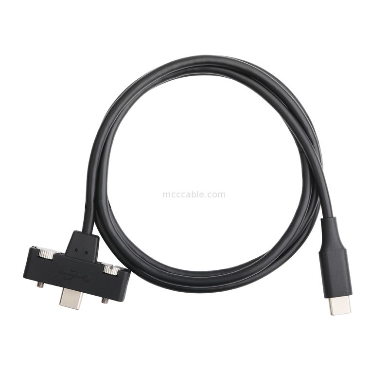 Kabel USB C do USB C, prędkość przesyłania 40 Gbps, ładowanie 100W PD, osłonięte