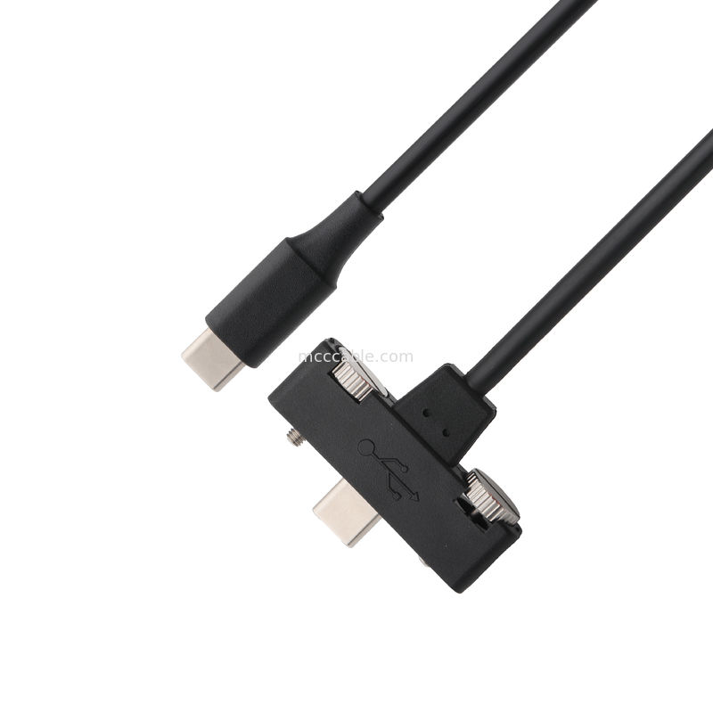 Kabel USB C do USB C, prędkość przesyłania 40 Gbps, ładowanie 100W PD, osłonięte