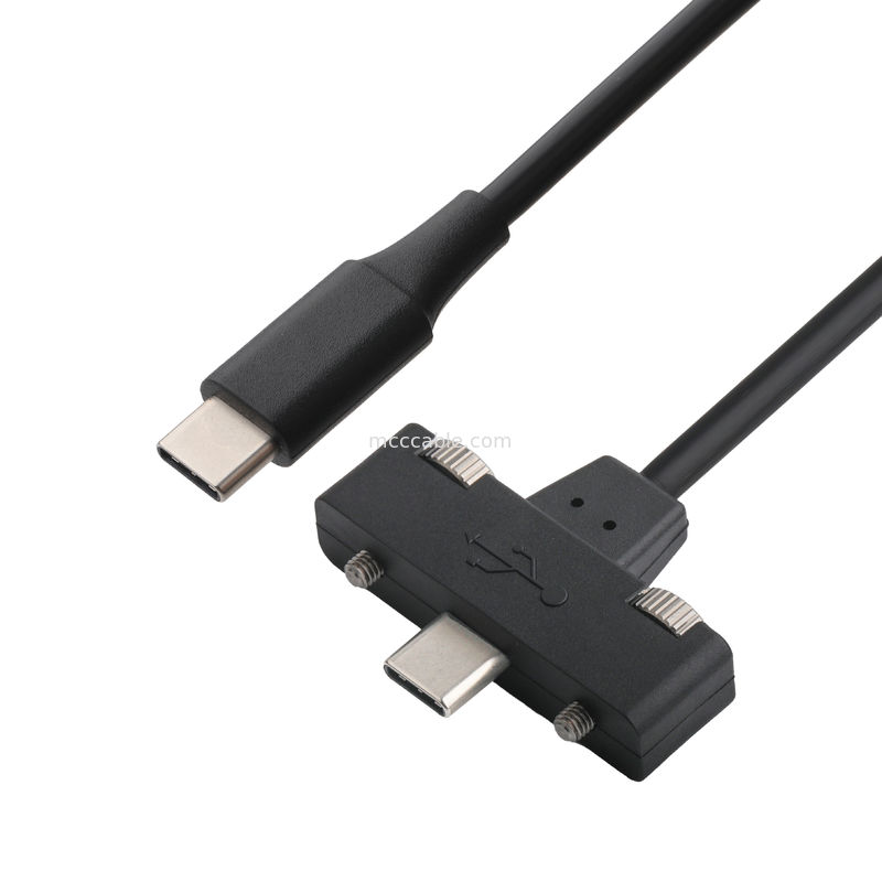 Kabel USB C do USB C, prędkość przesyłania 40 Gbps, ładowanie 100W PD, osłonięte