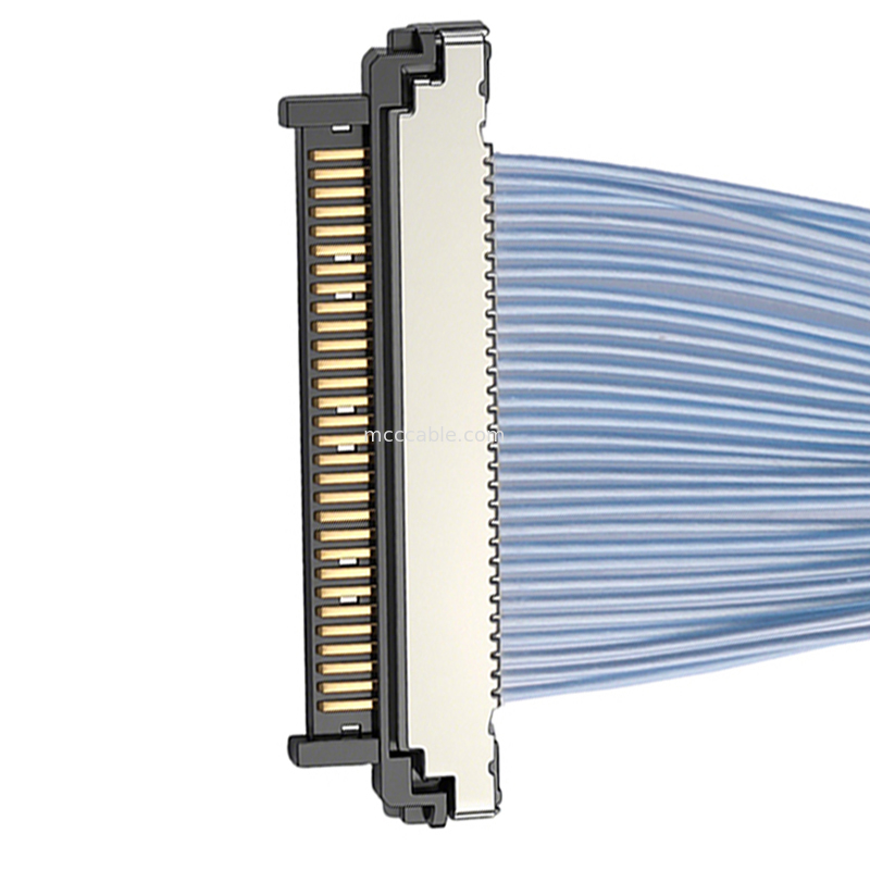 Gotowy na przyszłość mikro kabel koncentryczny USL20-30SS-015B złącze 0,4 mm do kamer AI Edge Computing